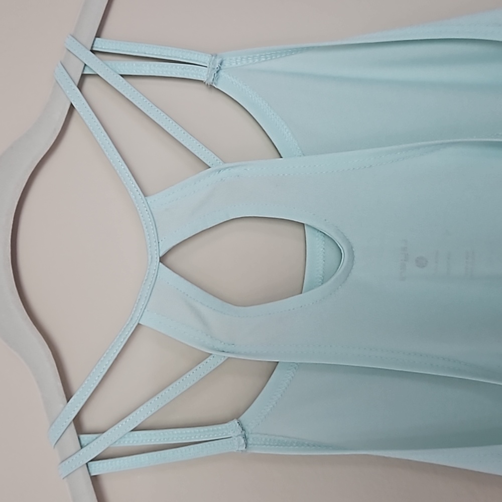 Layer 8 Athletic Tank Strappy Racerback Mint Green Flowy Lightweight Like New Lg